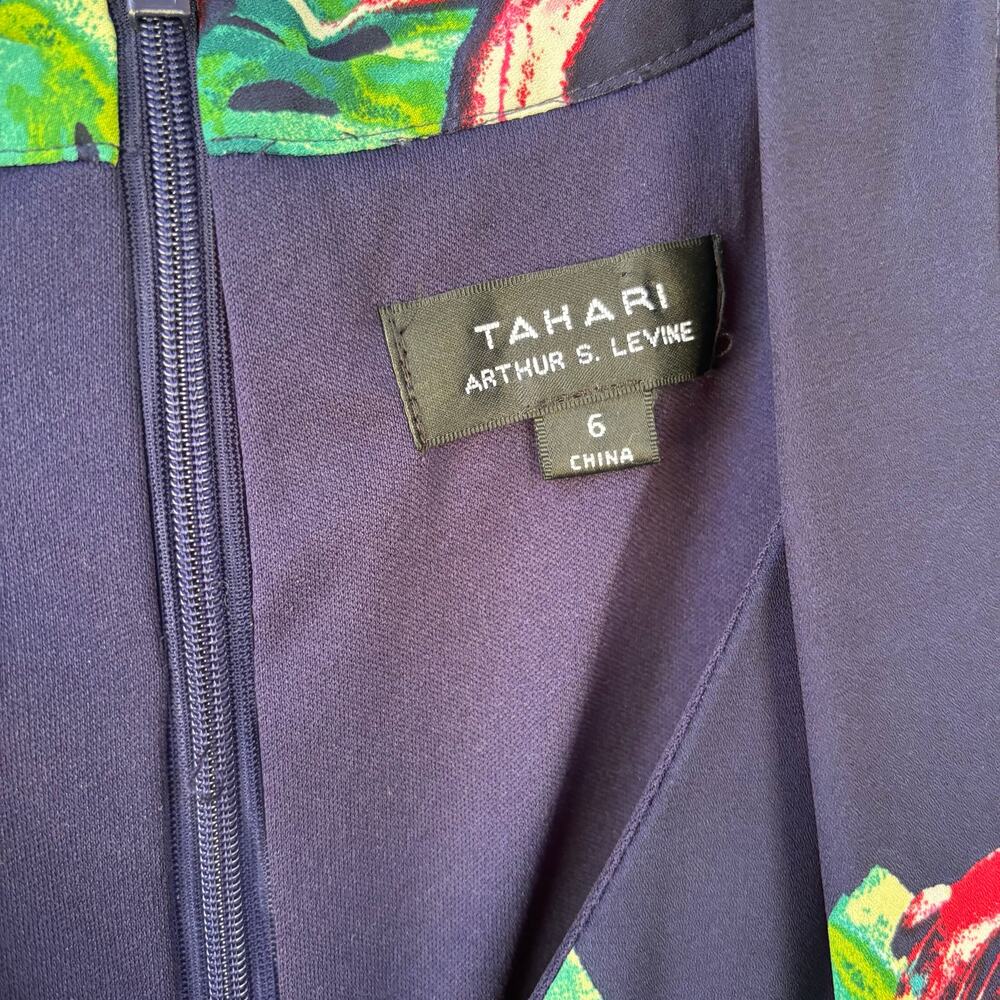 Tahari by Arthur S. Levine sleeveless tropical resort dress-size 6 - Picture 6 of 9